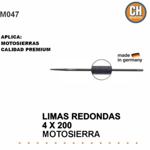 Limas para Motosierras 4x200. Pack x 6