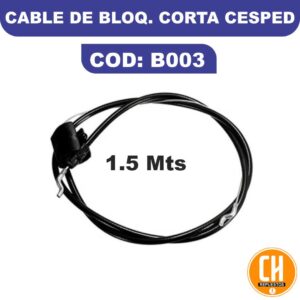 CABLE DE BLOQUEO CORTA CESPED 1.5 MTS