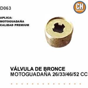 válvula de bronce carburador desmalezadora