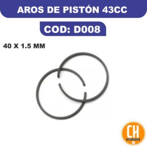 AROS DE PISTON DESMALEZADORA