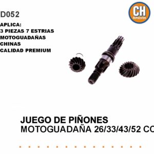 JUEGO DE PIÑON 3 PIEZAS 7 ESTRIAS