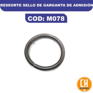 RESORTE SELLO DE GARGANTA DE ADMISION 45/52 MOTOSIERRA