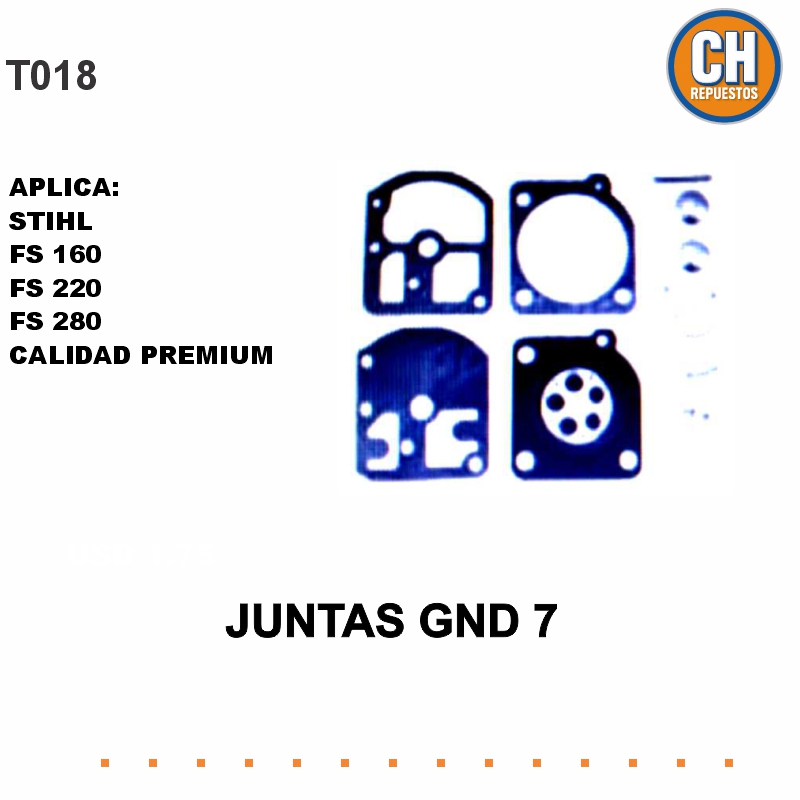 juntas GND 7 Juego completo