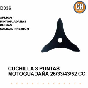 CUCHILLA 3 PUNTAS DESMALEZADORA