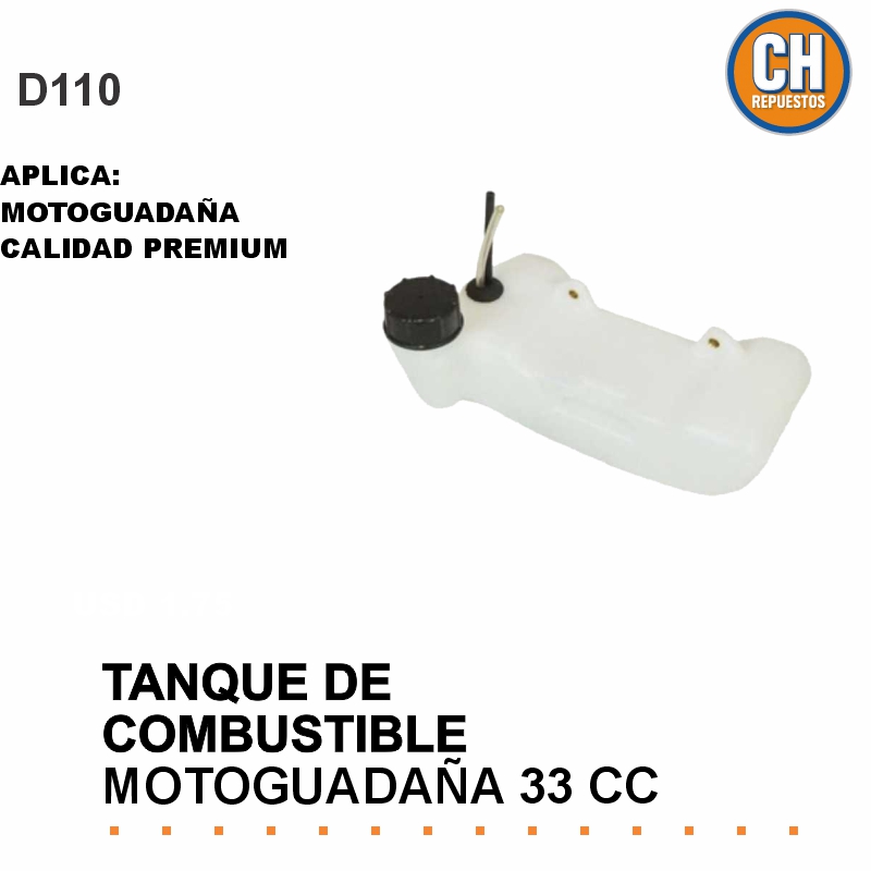 TANQUE COMBUSTIBLE DESMALEZADORA 33 cc