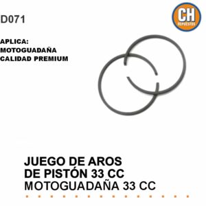 AROS DE PISTON DESMALEZADORA 33CC
