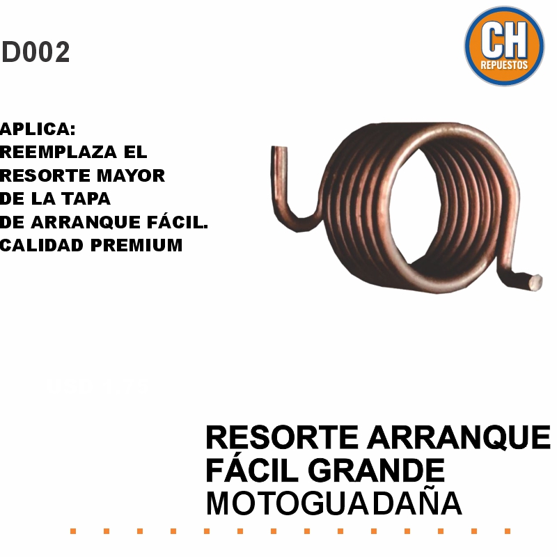 RESORTE DE ARRANQUE FACIL PARA DESMALEZADORA