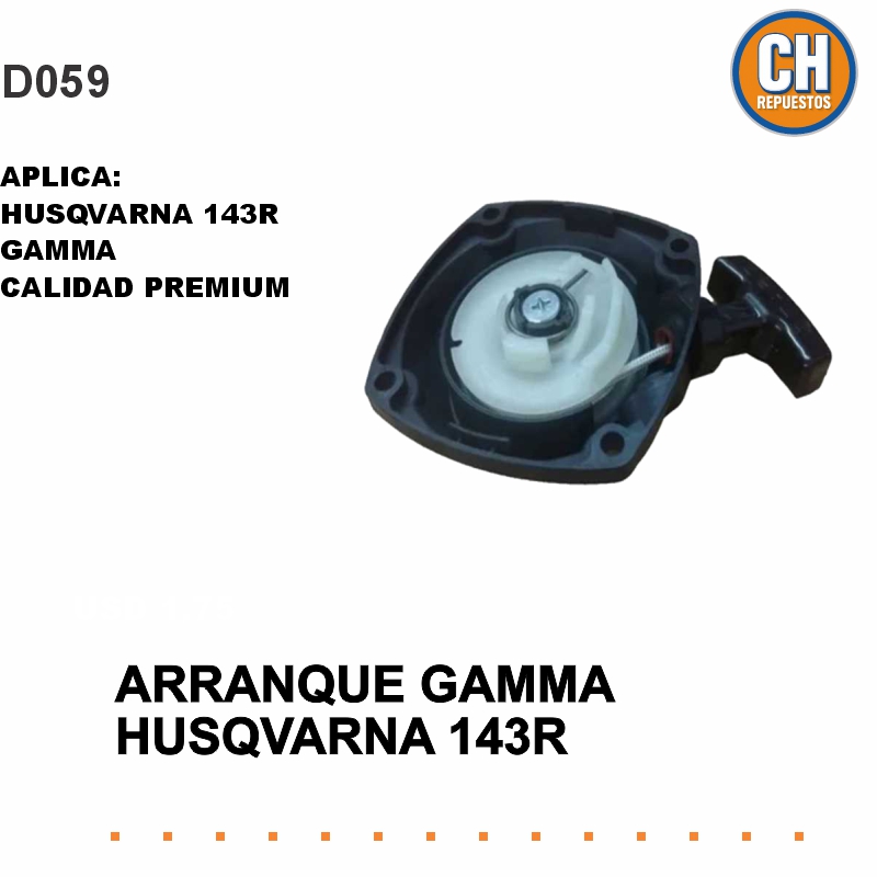 ARRANQUE GAMMA VIEJO HUSQVARNA 143R DESMALEZADORA