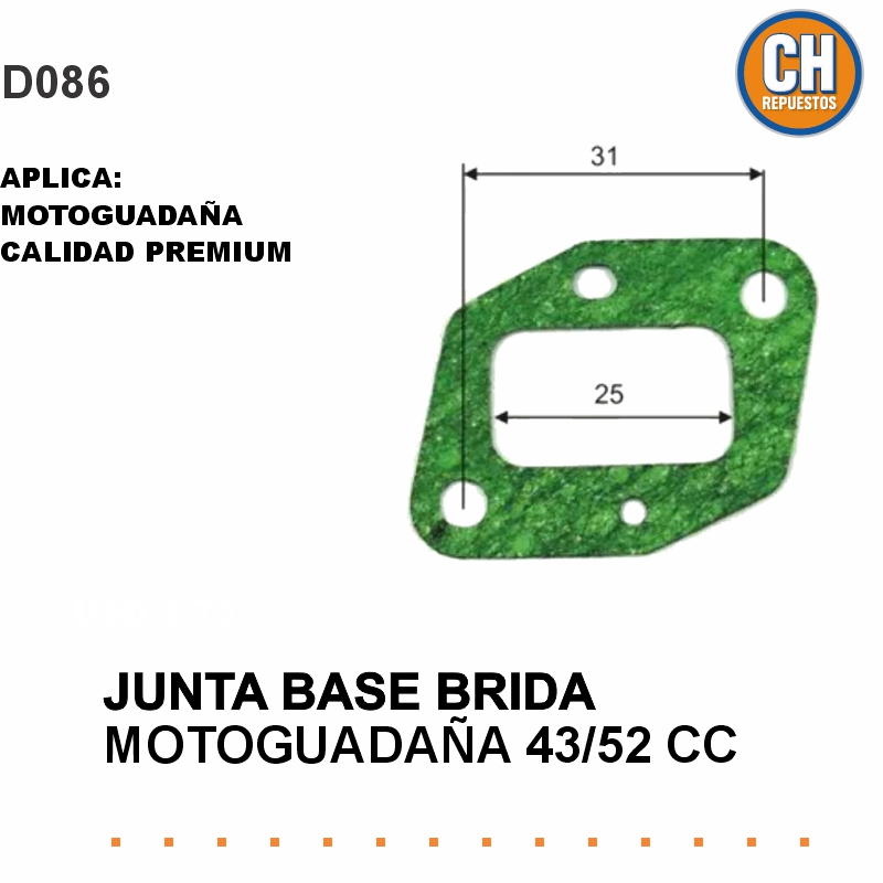 JUNTA BASE BRIDA 43/52 DESMALEZADORA