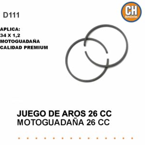 Juego de aros 26CC 34x1mm