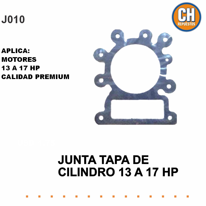 Junta Tapa de cilindro de 13 a 17 HP