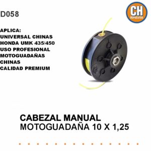 CABEZAL MANUAL 10X1,25CECHO-CHINAS DESMALEZADORA