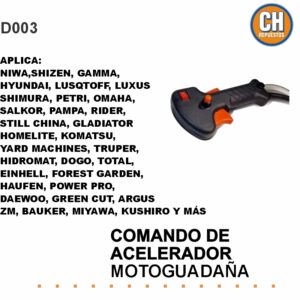 COMANDO DE ACELERADOR COMPLETO DESMALEZADORA