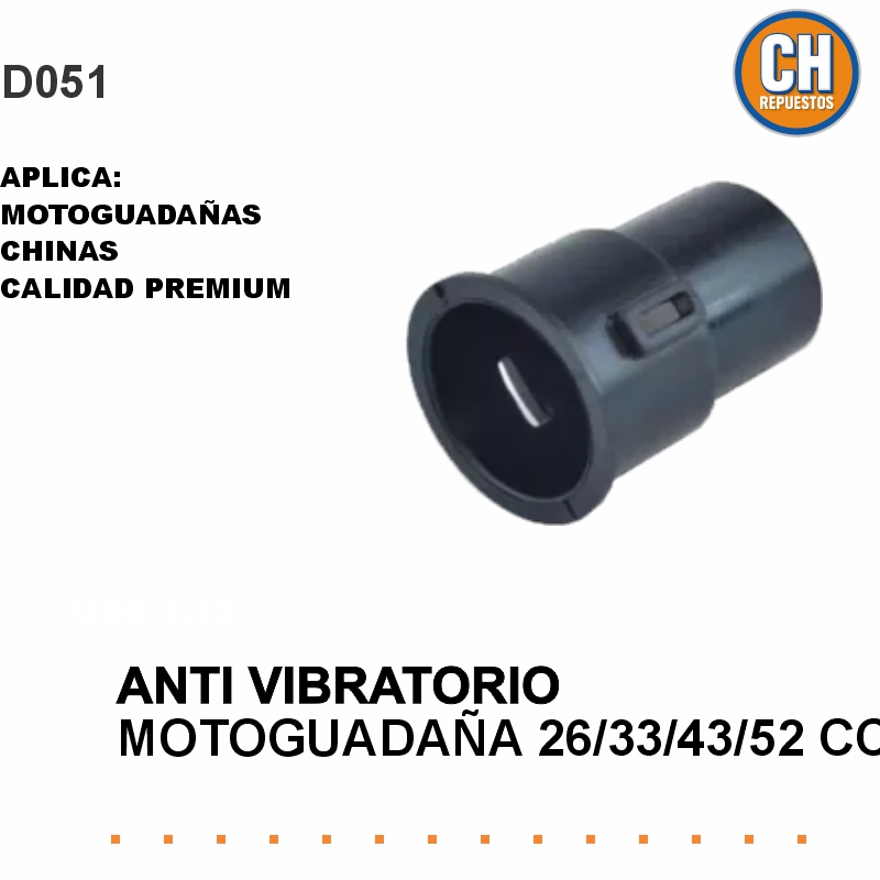 ANTIVIBRATORIO AMORTIGUADOR 33/43/52 DESMALEZADORA