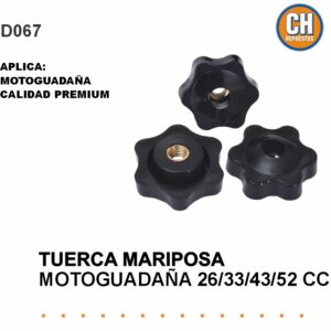 TUERCA MARIPOSA ROSCA IZQUIERDA 10X1.25 DESMALEZADORA