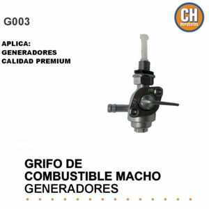 GRIFO DE COMBUSTIBLE MACHO GENERADOR