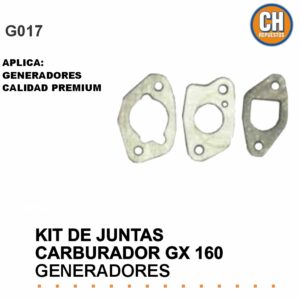 KIT DE JUNTAS CARBURADOR GX160