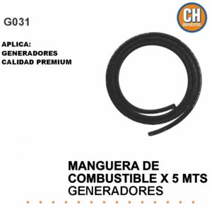 MANGUERA DE COMBUSTIBLE GENERADORES X 5 M
