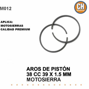 ARO DE PISTON 38CC 39X1.5MM EL PAR