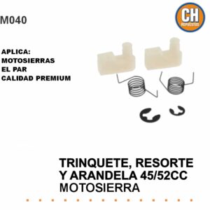 TRINQUETE, RESORTE Y CHAVETA MOTOSIERRA EL PAR