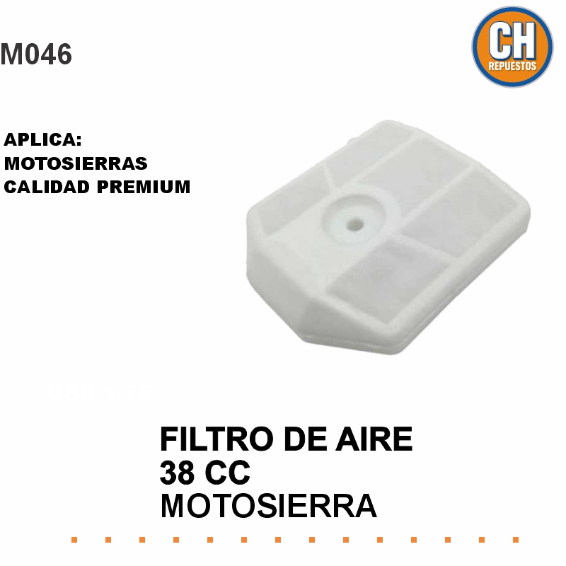 FILTRO DE AIRE MOTOSIERRA 38 CC
