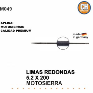 Limas  para Motosierras 5.2x200. Pack x 6