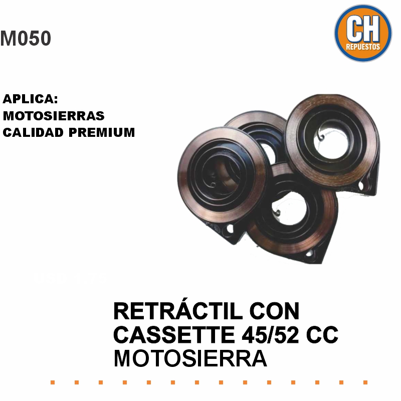 RETRACTIL C/CASSETTE MOTOSIERRA 45/52 CC