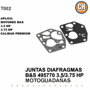 JUEGO DE JUNTAS B&S 495770 CLASICO 3.5 HP