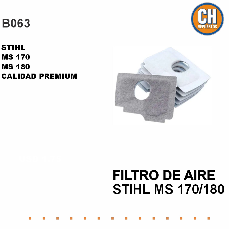 FILTRO DE AIRE STIHL MS170-180