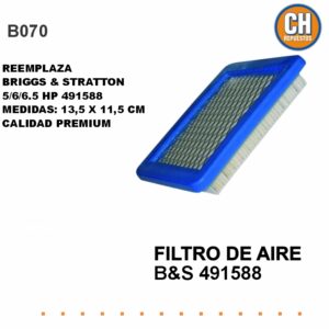 FILTRO DE AIRE B&S 491588