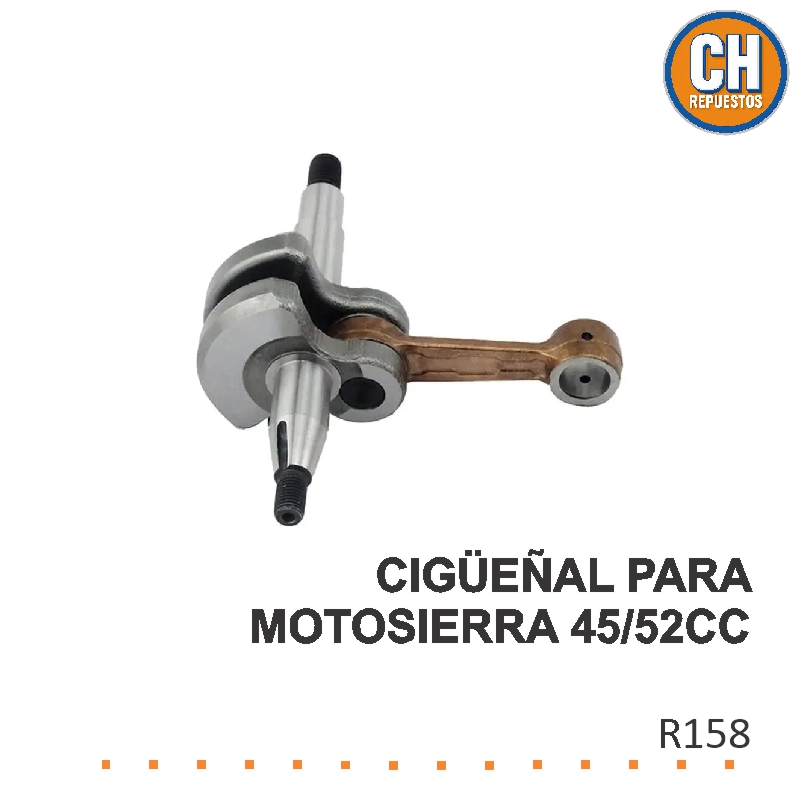 CIGÜEÑAL PARA MOTOSIERRA 45/52CC R158 LQ