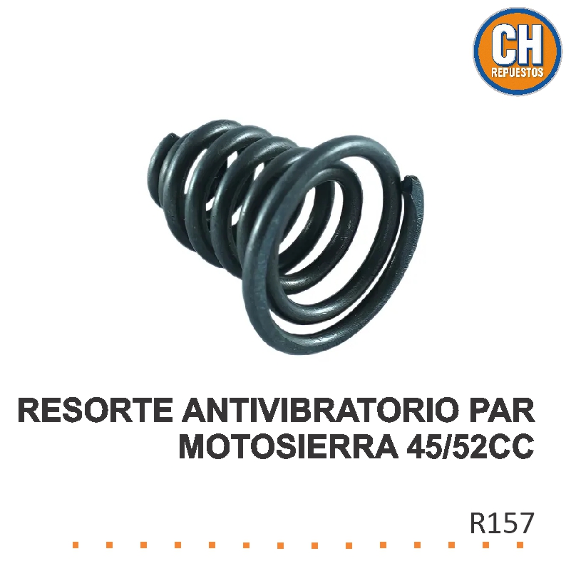 RESORTE ANTIVIBRATORIO PAR MOTOSIERRA 45/52CC R157 LQ