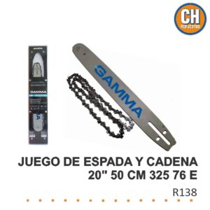 JUEGO DE ESPADA Y CADENA 20" GAMMA 50 CM 325 76 E GAMMA R138